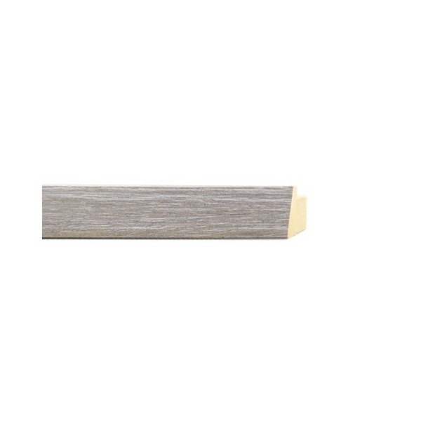 ENCADREMENT ( SANS VERRE ) "ESSENZA" INCLINE GRIS CERUSE (SECTION CADRE : 19-20 (L X H mm)) Eurobaguette 1 - Colorart 