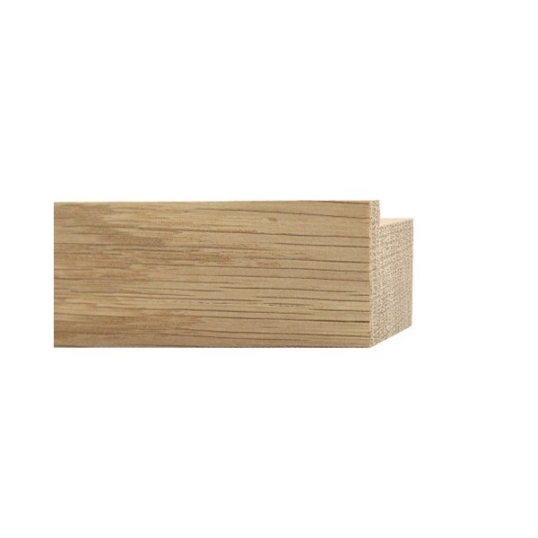 ENCADREMENT ( SANS VERRE ) "SOLID WOOD" CHÊNE AMERICAIN BLANC (SECTION CADRE : 40-35 (L X H mm)) Eurobaguette 1 - Colorart 