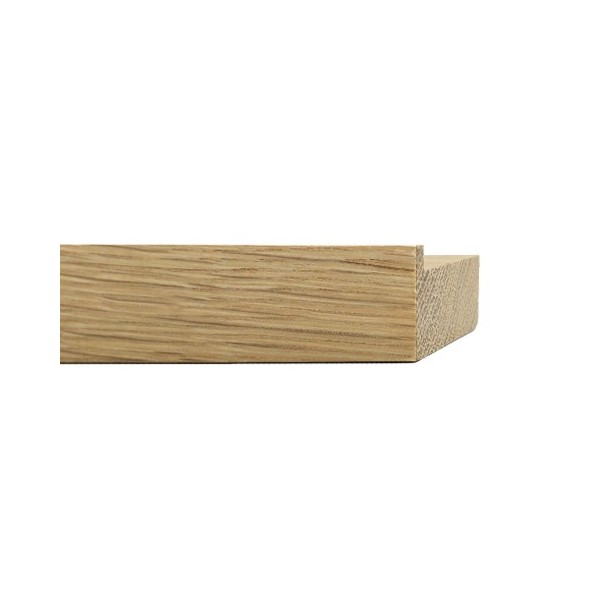 ENCADREMENT ( SANS VERRE ) "SOLID WOOD" CHÊNE AMERICAIN BLANC (SECTION CADRE : 30-55 (L X H mm)) Eurobaguette 1 - Colorart 