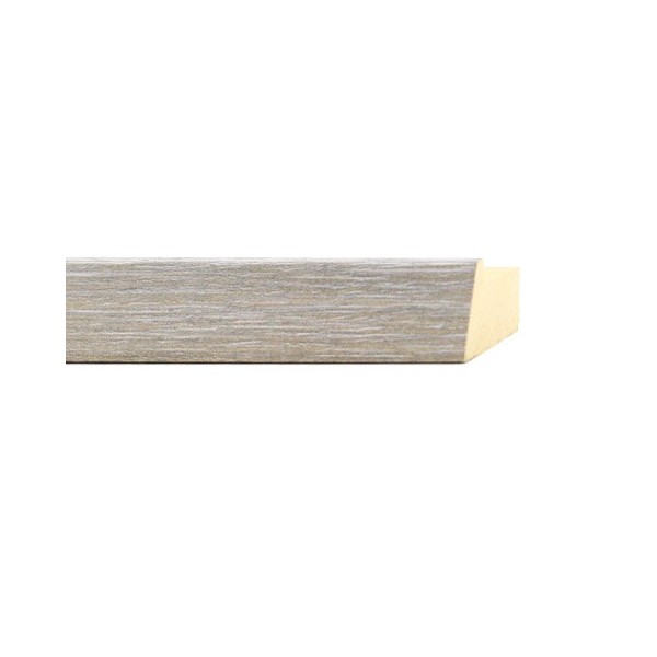 ENCADREMENT ( SANS VERRE ) "ESSENZA" INCLINE GRIS CERUSE (SECTION CADRE : 19-35 (L X H mm)) Eurobaguette 1 - Colorart 