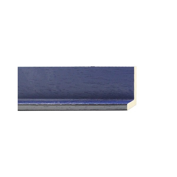 ENCADREMENT ( SANS VERRE ) "COLORBOX" CAISSE AMERICAINE BLEU GRIS FONCE (SECTION CADRE : 40-33 (L X H mm)) Eurobaguette 1 - Colo