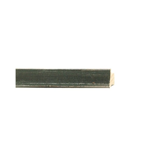 ENCADREMENT ( SANS VERRE ) "RAFFINATA" CREUX VERT FONCE BROSSE (SECTION CADRE : 19-21 (L X H mm)) Eurobaguette 1 - Colorart 