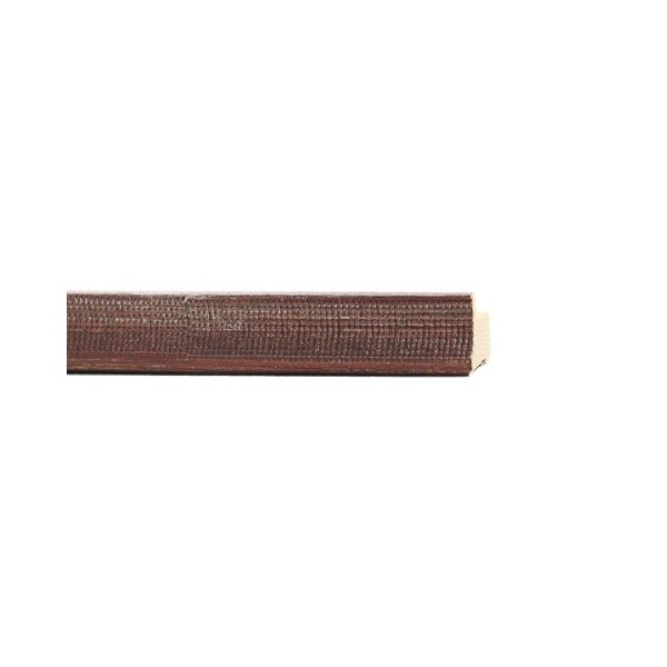 ENCADREMENT ( SANS VERRE ) "RAFFINATA" CREUX ROUGE BROSSE (SECTION CADRE : 19-21 (L X H mm)) Eurobaguette 1 - Colorart 