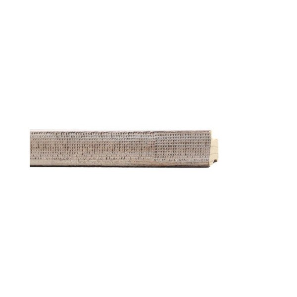 ENCADREMENT ( SANS VERRE ) "RAFFINATA" CREUX GRIS BROSSE (SECTION CADRE : 19-21 (L X H mm)) Eurobaguette 1 - Colorart 