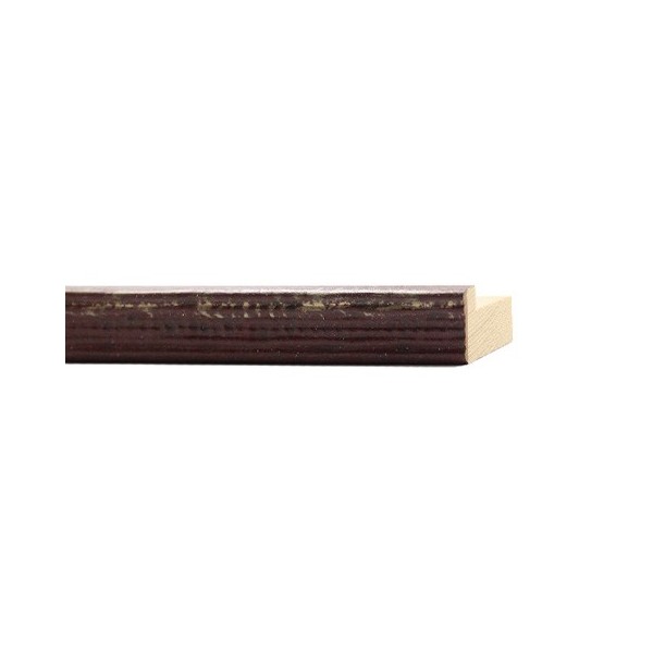 ENCADREMENT ( SANS VERRE ) "GUSTO" PLAT 19X33 MM BORDEAUX/OR (SECTION CADRE : 19-33 (L X H mm)) Eurobaguette 1 - Colorart 