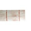 ENCADREMENT ( SANS VERRE ) BLANC AVEC LIGNES ROUGES TRANSVERSALES (SECTION CADRE : 48-18 (L X H mm)) Eurobaguette 1 - Colorart 