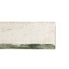 ENCADREMENT ( SANS VERRE ) BLANC CERUSE AVEC FILET VERT (SECTION CADRE : 50-20 (L X H mm)) Eurobaguette 1 - Colorart 