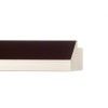 ENCADREMENT ( SANS VERRE ) PIRAMIDE WENGE ARGENT (SECTION CADRE : 30-35 (L X H mm)) Eurobaguette 1 - Colorart 