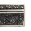 ENCADREMENT ( SANS VERRE ) BAROQUE ANTIQUE BRUN FONCE AVEC FILET ARGENT (SECTION CADRE : 88-59 (L X H mm)) Eurobaguette 1 - Colo