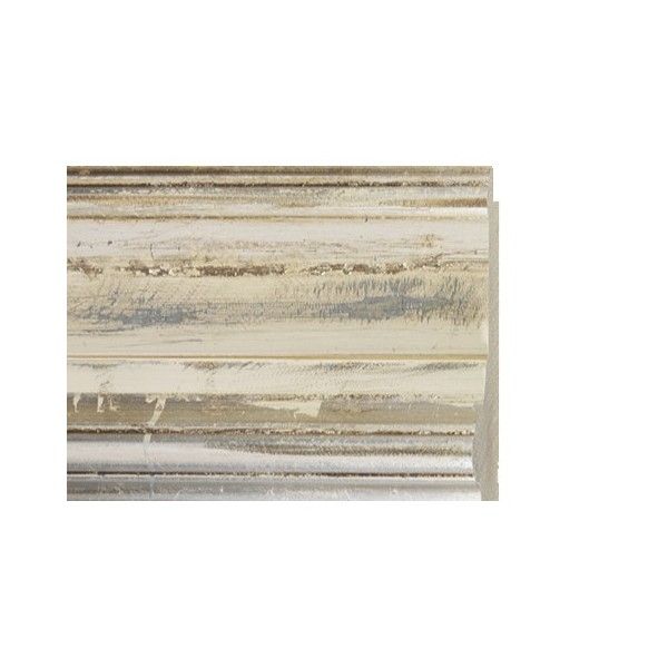 ENCADREMENT ( SANS VERRE ) BEIGE ARGENT PONCE (SECTION CADRE : 80-40 (L X H mm)) Eurobaguette 1 - Colorart 