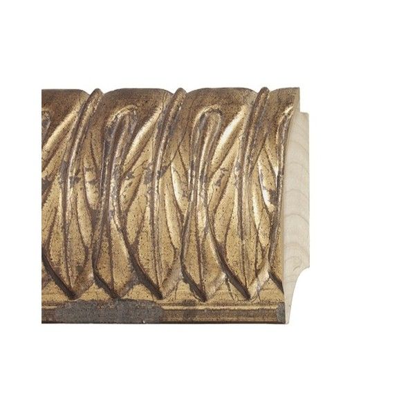 ENCADREMENT ( SANS VERRE ) BAROQUE DORE GRIS PATINE (SECTION CADRE : 110-68 (L X H mm)) Eurobaguette 1 - Colorart 