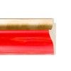 ENCADREMENT ( SANS VERRE ) PROFIL RENVERSE ROUGE AVEC FILET DORE (SECTION CADRE : 60-30 (L X H mm)) Eurobaguette 1 - Colorart 