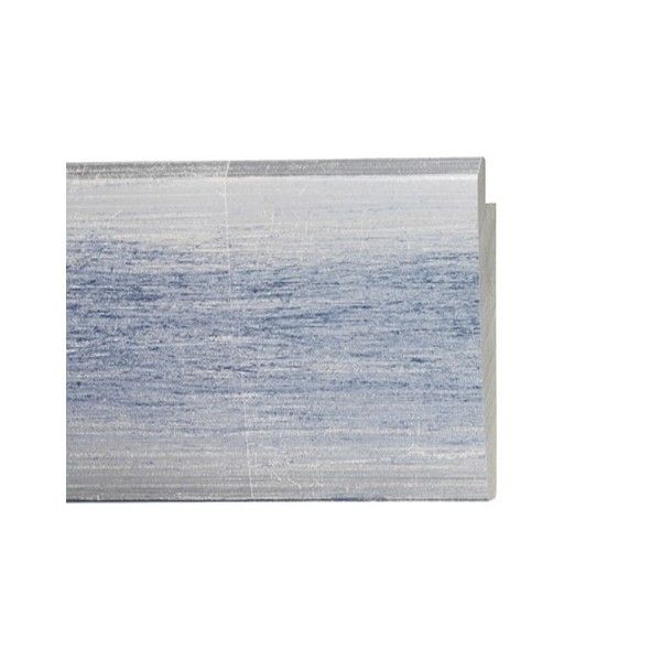 ENCADREMENT ( SANS VERRE ) ARGENT BLEU CLAIR PONCE (SECTION CADRE : 80-28 (L X H mm)) Eurobaguette 1 - Colorart 