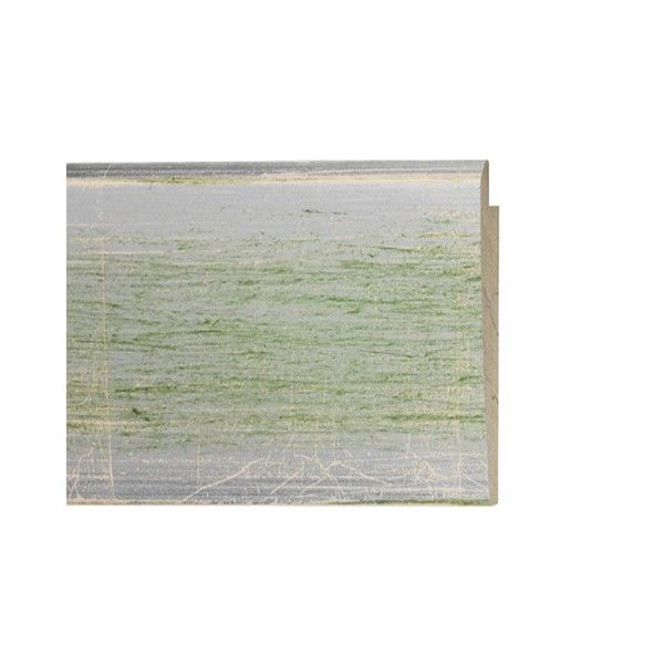 ENCADREMENT ( SANS VERRE ) ARGENT VERT CLAIR PONCE (SECTION CADRE : 80-28 (L X H mm)) Eurobaguette 1 - Colorart 