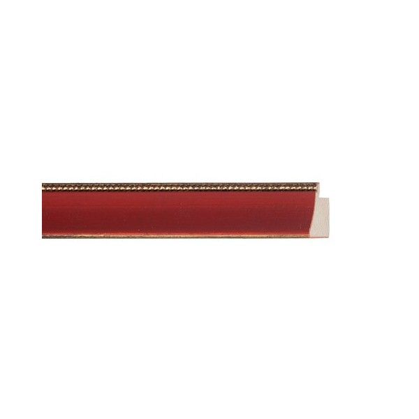 ENCADREMENT ( SANS VERRE ) OR ET ROUGE (SECTION CADRE : 20-20 (L X H mm)) Eurobaguette 1 - Colorart 