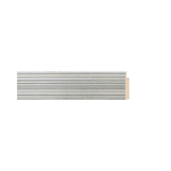 ENCADREMENT ( SANS VERRE ) PLAT ARGENT (SECTION CADRE : 25-15 (L X H mm)) Eurobaguette 1 - Colorart 