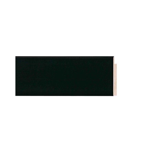 ENCADREMENT ( SANS VERRE ) "ANTIGUA" PLAT NOIR (SECTION CADRE : 40-14 (L X H mm)) Eurobaguette 1 - Colorart 