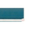 ENCADREMENT ( SANS VERRE ) CAISSE AMERICAINE BLEU CLAIR/ARGENT (SECTION CADRE : 55-43 (L X H mm)) Eurobaguette 1 - Colorart 