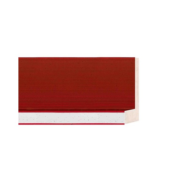 ENCADREMENT ( SANS VERRE ) CAISSE AMERICAINE ROUGE/ARGENT (SECTION CADRE : 55-43 (L X H mm)) Eurobaguette 1 - Colorart 