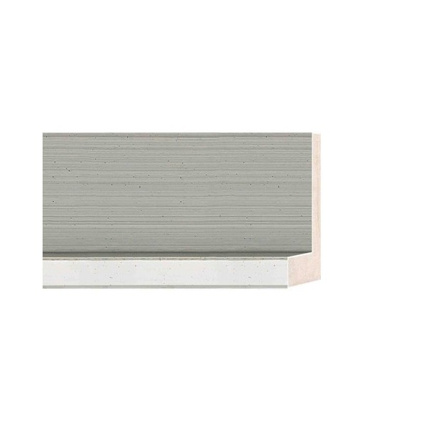 ENCADREMENT ( SANS VERRE ) CAISSE AMERICAINE GRIS/ARGENT (SECTION CADRE : 55-43 (L X H mm)) Eurobaguette 1 - Colorart 