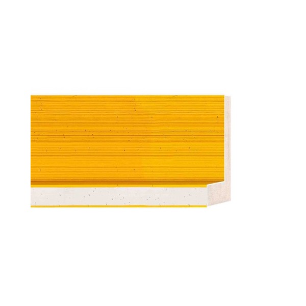 ENCADREMENT ( SANS VERRE ) CAISSE AMERICAINE JAUNE/ARGENT (SECTION CADRE : 55-43 (L X H mm)) Eurobaguette 1 - Colorart 