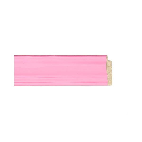 ENCADREMENT ( SANS VERRE ) "MARTINIQUE" ROSE FONCE (SECTION CADRE : 32-14 (L X H mm)) Eurobaguette 1 - Colorart 