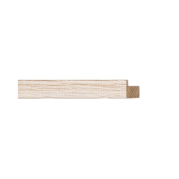 ENCADREMENT ( SANS VERRE ) "SOLID WOOD" CHÊNE CERUSE (SECTION CADRE : 15-30 (L X H mm)) Eurobaguette 1 - Colorart 