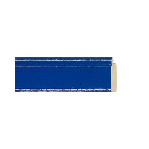 ENCADREMENT ( SANS VERRE ) "PAPILLON" BLEU FONCE (SECTION CADRE : 34-15 (L X H mm)) Eurobaguette 1 - Colorart 