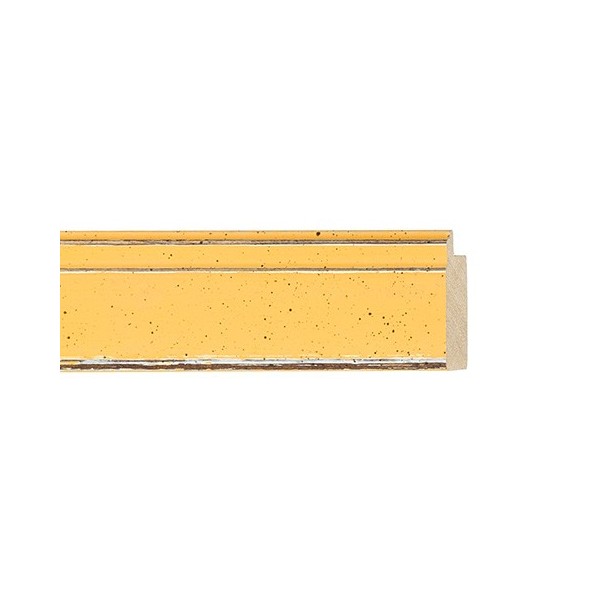 ENCADREMENT ( SANS VERRE ) "PAPILLON" JAUNE (SECTION CADRE : 34-15 (L X H mm)) Eurobaguette 1 - Colorart 