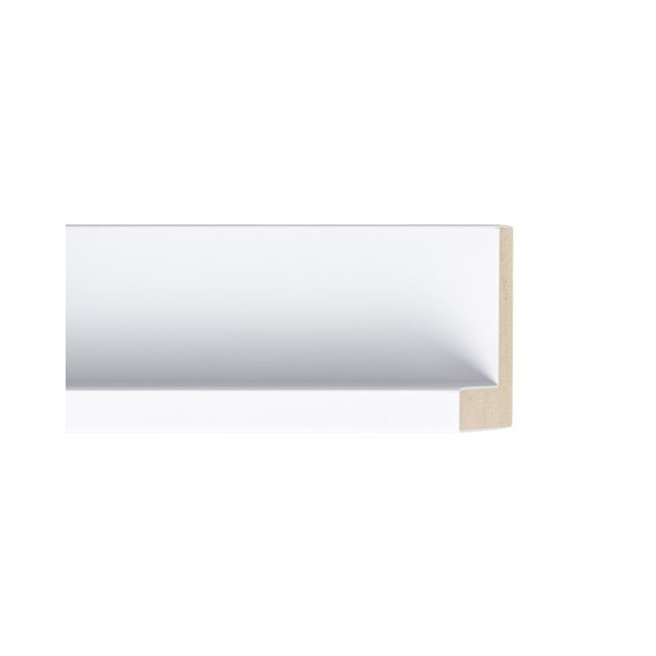 ENCADREMENT ( SANS VERRE ) CAISSE AMERICAINE BLANCHE (SECTION CADRE : 45-32 (L X H mm)) Eurobaguette 1 - Colorart 