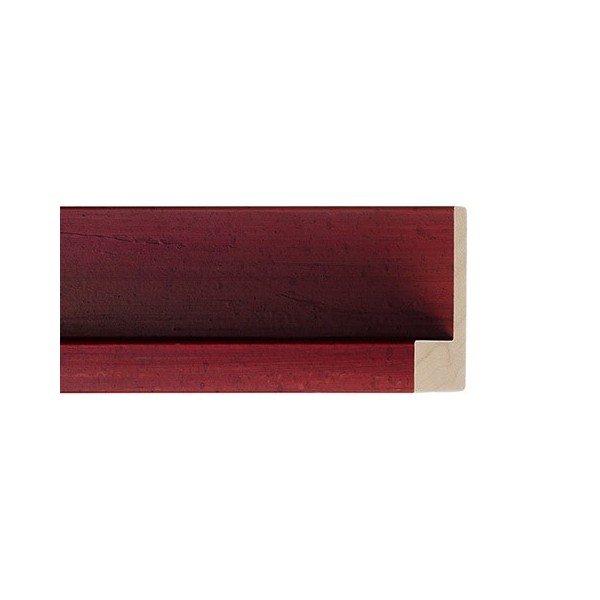 ENCADREMENT ( SANS VERRE ) "MONET" CAISSE AMERICAINE ROUGE FAIT MAIN (SECTION CADRE : 45-35 (L X H mm)) Eurobaguette 1 - Colorar