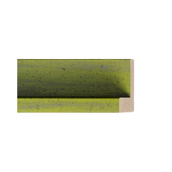 ENCADREMENT ( SANS VERRE ) "MONET" CAISSE AMERICAINE COLORE VERTE (SECTION CADRE : 45-35 (L X H mm)) Eurobaguette 1 - Colorart 