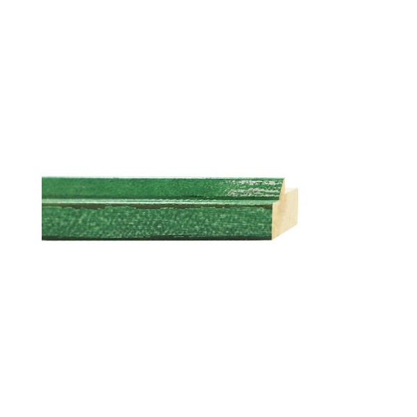 ENCADREMENT ( SANS VERRE ) "SENSATION" VERT LAQUE PONCE (SECTION CADRE : 22-35 (L X H mm)) Eurobaguette 1 - Colorart 