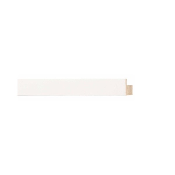 ENCADREMENT ( SANS VERRE ) PLAT BLANC SATIN (SECTION CADRE : 15-25 (L X H mm)) Eurobaguette 1 - Colorart 