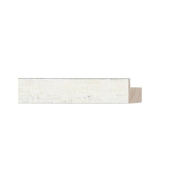 ENCADREMENT ( SANS VERRE ) "COLVINTAGE" BLANC (SECTION CADRE : 20-29 (L X H mm)) Eurobaguette 1 - Colorart 