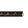 ENCADREMENT ( SANS VERRE ) "CHIC" BAGUETTE DE STYLE NOIR BROSSE (SECTION CADRE : 23-21 (L X H mm)) Eurobaguette 1 - Colorart 