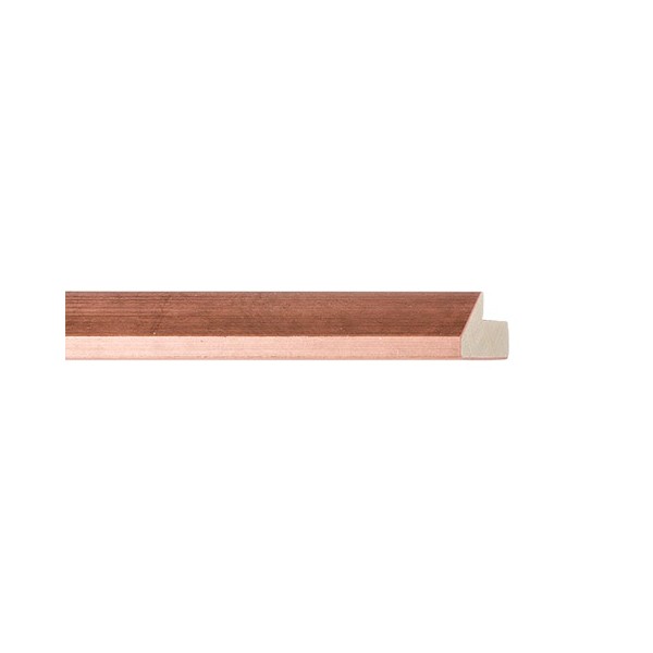 ENCADREMENT ( SANS VERRE ) "MOAI" INCLINE CUIVRE SUR PLATRE 15X30 MM (SECTION CADRE : 15-30 (L X H mm)) Eurobaguette 1 - Colorar