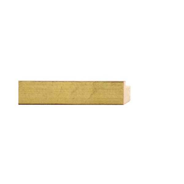 ENCADREMENT ( SANS VERRE ) "CONFIRMATION" PLAT DORE SUR PLATRE 20X20 MM (SECTION CADRE : 20-20 (L X H mm)) Eurobaguette 1 - Colo