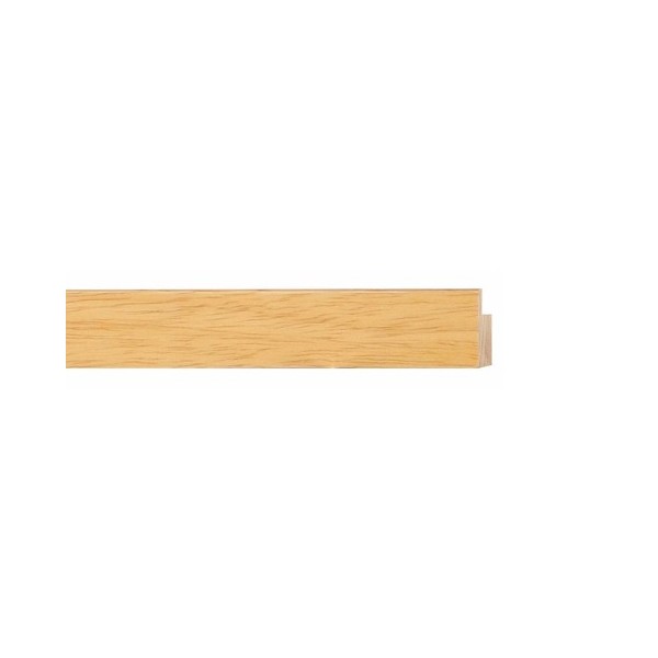 ENCADREMENT ( SANS VERRE ) PLAT NATUREL VERNI (SECTION CADRE : 20-14 (L X H mm)) Eurobaguette 1 - Colorart 