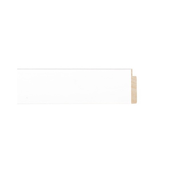 ENCADREMENT ( SANS VERRE ) PLAT BLANC SATINE (SECTION CADRE : 30-13 (L X H mm)) Eurobaguette 1 - Colorart 