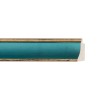 ENCADREMENT ( SANS VERRE ) "GLORIA" CREUX DORE/BLEU VERT (SECTION CADRE : 27-25 (L X H mm)) Eurobaguette 1 - Colorart 