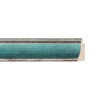 ENCADREMENT ( SANS VERRE ) "GLORIA" CREUX ARGENT/BLEU VERT (SECTION CADRE : 27-25 (L X H mm)) Eurobaguette 1 - Colorart 