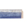 ENCADREMENT ( SANS VERRE ) "ZEPPA" BLEU/ARGENTFAIT MAIN (SECTION CADRE : 37-21 (L X H mm)) Eurobaguette 1 - Colorart 