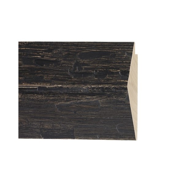 ENCADREMENT ( SANS VERRE ) WENGE NOIR BEIGE PONCE (SECTION CADRE : 87-53 (L X H mm)) Eurobaguette 1 - Colorart 