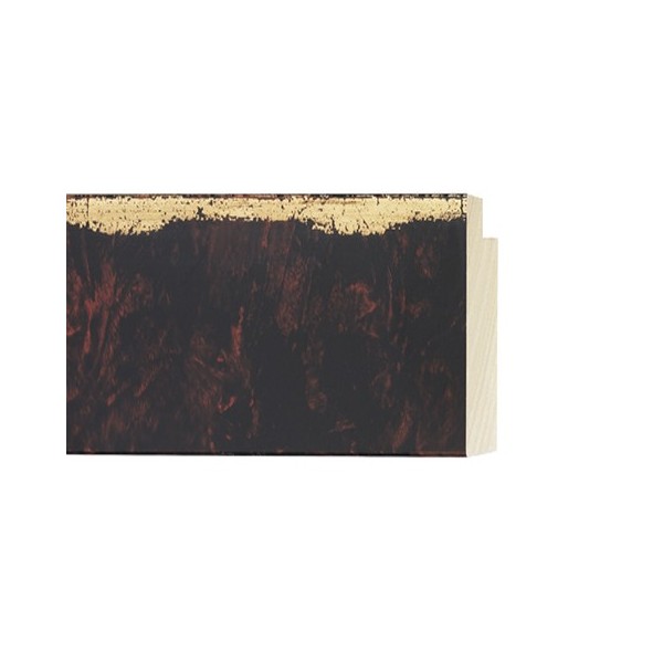 ENCADREMENT ( SANS VERRE ) WENGE FILET OR ANTIQUE (SECTION CADRE : 60-48 (L X H mm)) Eurobaguette 1 - Colorart 