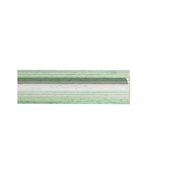 ENCADREMENT ( SANS VERRE ) TEINTE SUR BOIS VERT CLAIR (SECTION CADRE : 32-20 (L X H mm)) Eurobaguette 1 - Colorart 