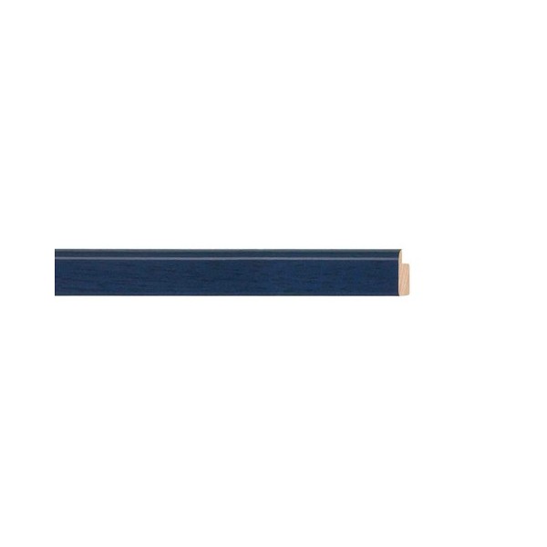 ENCADREMENT ( SANS VERRE ) RAMIN MAT BLEU PROFOND (SECTION CADRE : 14-14 (L X H mm)) Eurobaguette 1 - Colorart 