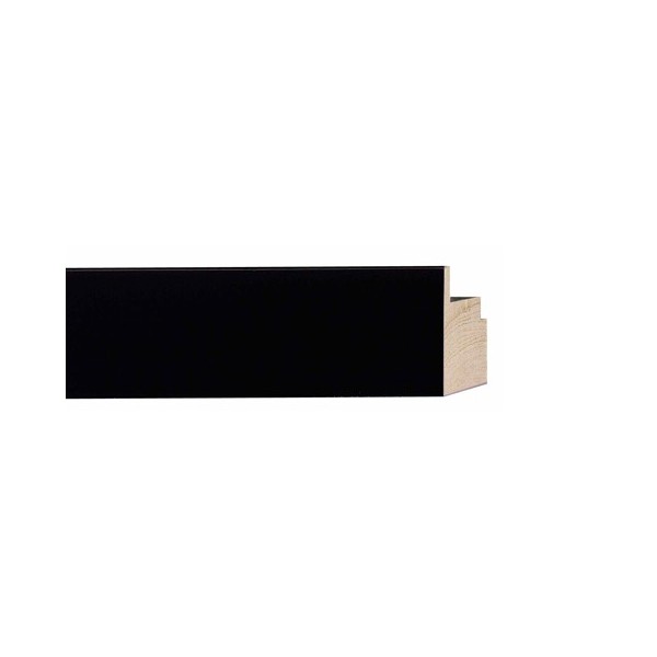 ENCADREMENT ( SANS VERRE ) PLATE NOIRE MATTE (SECTION CADRE : 30-41 (L X H mm)) Eurobaguette 1 - Colorart 