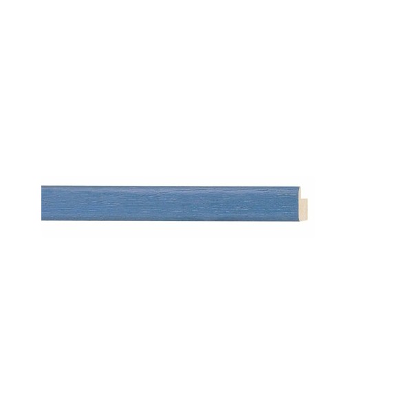 ENCADREMENT ( SANS VERRE ) BLEU CLAIRE STRIEE (SECTION CADRE : 13-14 (L X H mm)) Eurobaguette 1 - Colorart 