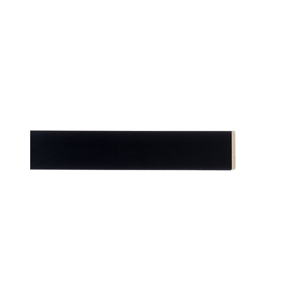 ENCADREMENT ( SANS VERRE ) REHAUSSE NOIRE SUR PLATRE 5X20 MM (SECTION CADRE : 5-20 (L X H mm)) Eurobaguette 1 - Colorart 